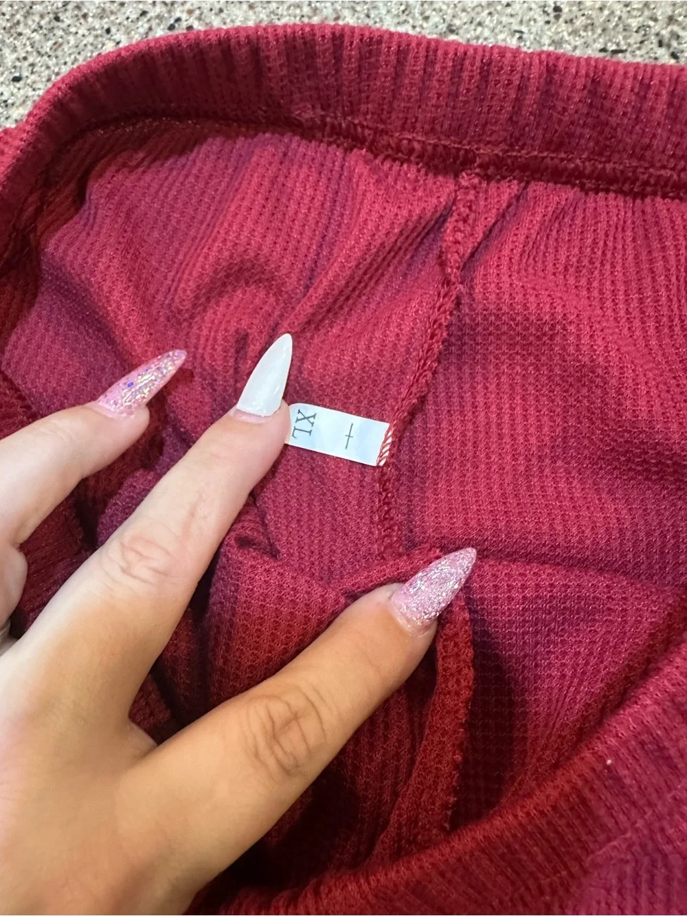 Cozy Ribbed Jogger Pants in Deep Wine